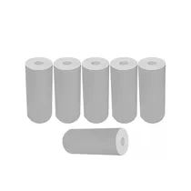 Papel Termico Rollo Sate A5-1 p/Mini Camara Imp c/5 Unidades Adhesivo Sticker 57X25