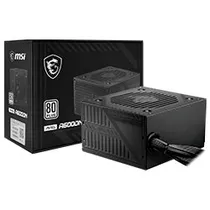 Fonte de Alimentação MSI Mag A600DN 600W / Não Modular / 80 Plus White