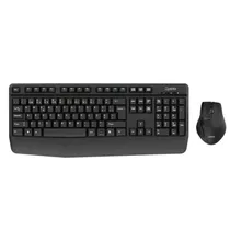 Quanta Teclado + Mouse QTKTM12 Wireless 2.4GHZ Portugues Negro