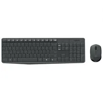 Teclado Logitech c/Mouse MK235 Wireless/Esp