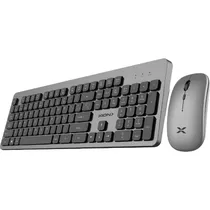 Kit Teclado + Mouse Xion XI-KBCOMBOW3 Sem Fio (Espanhol) - Cinza