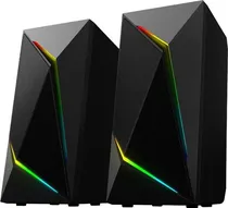 Caixa de Som Sate AS-92001B RGB/Wireless/BT/Black