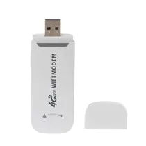 Modem 3 Em 1 Roteador Hotspot Dongle Lte / 4G / Wifi / USB Portatil 150 MBPS - Branco