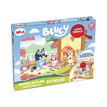Rompecabezas Elka Bluey Puzzle Play Lente Mágica 1252 60 Piezas