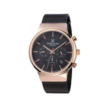 Relógio Analógico Masculino Daniel Klein Exclusive DK11958-6 - Preto/Rosa Ouro