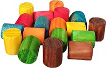 Cilindro de Madeira para Roedores 1.5CM (18 Peças) - Pawise Play Time 39112