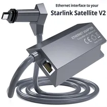Adaptador Ethernet Starlink V2 Internet Rede Via Satélite