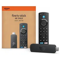 Adaptador Multimidia Media Player Amazon Fire TV Stick 4K Max (2DA Geração) com Alexa / 16GB / Wi-Fi 6E - Preto