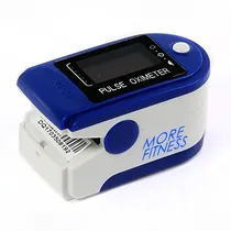Oxímetro More Fitness MF-417 para Dedo A Pilha - Azul Escuro/Branco