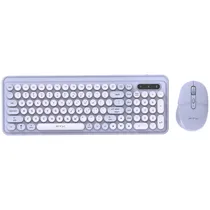 Teclado FTX Wireless/Bluetooth + Mouse FTXGK02 Português - Lila