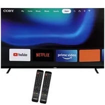 Smart TV LED Coby CY3359-32ISDBT / 32" / HD / HDMI / USB / Wi-Fi / 2 Controles / Android 14 - Preto