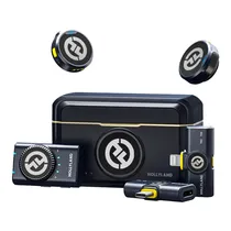 Microfone Sem Fio Hollyland Lark M2 Combo (2TX + 3RX) - USB-C/Lightning - Preto