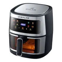 Fritadeira Elétrica Air Fryer Qylar Big Fryer QY-0206 - 1600W - 5L - 110V 50/60HZ - Preto