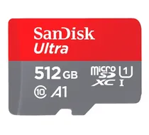 Cartão de Memória Micro SD C10 Sandisk Ultra / 512GB / 120MB/s - (GN6MA)