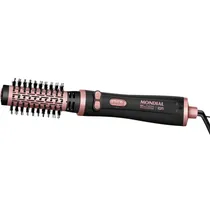 Escova Giratória Mondial ERB-01 - 1200W - 3 Em 1 - Bivolt - 60HZ - Preto e Rose