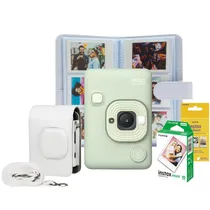 Câmera Instantánea Híbrida Fujifilm Instax Mini Liplay Bundle - Matcha Green