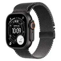 Apple Watch Ultra 3 MF1Q4LW/A Cel +GPS CX Titânio Preto 49MM- Estilo Milanês Titânio Preto