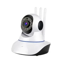 Câmera de Segurança Robo Smart Jortan JTZ-160BW-3B / 3 Antenas / Wifi / Wireless / Visão Noturna / 360º / 1080P / App Yoosee - Branco