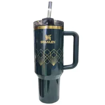 Stanley Vaso Flowstate Quencher H2.0 Acero/Metal Tumlber 1.18L c/Pajita Green