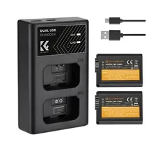 Kit de Bateria e Carregador K&Amp;F NP-FW50 para Sony (KF28.0015)