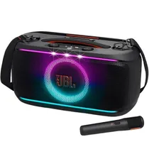 Caixa de Som JBL Party Box On The Go 2 Plus com Microfone Bivolt - Black
