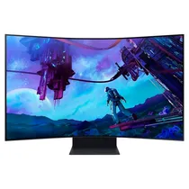 Monitor Samsung Smart Odyssey Ark G97NC LS55CG970NNXGO Curvo 55" Ultrawide 4K QHD (3840 X 2160), 1MS, 165HZ, 3XHDMI 2.1, 1XDISPLAYPORT 1.4, 2XUSB-A 2.0, 2XUSB-C, 2XUSB-B, 1XOPTICO, 1XCONEC.Audio, 1XLAN RJ45, Freesync Premium Pro, Alexa, Bluet