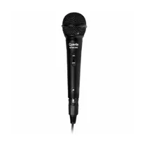 Microfone Quanta QTMIC200 - com Fio - 3 Metros - Preto