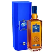 Rótulo do Whisky 5 18 Anos com Caixa 700ML