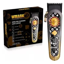 Maquina de Cortar Cabelo Wmark NG-134 / 7000RPM / 2600MAH / com Acessorios / Recarregavel - Preto/ Dourado