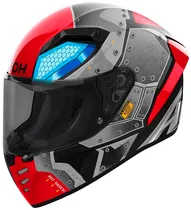 Capacete para Moto Airoh Connor Bot Gloss - Tamanho XL (61-62) - Vermelho