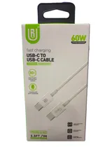 Cabo Ur U-03 60W /3.3FT/1 Metro /USB-C To USB-C - Branco (Carregamento Rápido)