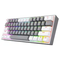 Teclado Redragon Fizz Pro K616-RGB Mechanical (Inglês) - White/Gray