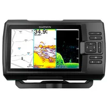 Rastreador GPS Garmin Striker Vivid 7CV 7" - Preto + Transducer Sonar (010-02552-01)