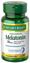 Nature's Bounty Melatonin 10MG (45 Cápsulas)