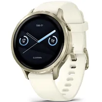 Relógio Garmin Venu 4 010-03013 41MM com GPS/Wi-Fi - Dourado/Blanco