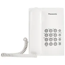 Telefone Panasonic KX-TS500LXW com Fio - Branco
