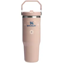Copo Térmico Stanley The Iceflow Flip Straw Tumbler 10-12043-1007 - 887ML - com Bico - Pink Dusk Stitch