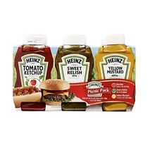 Heinz Picnic Pack/3 Ketchup/Sweet/Mustard