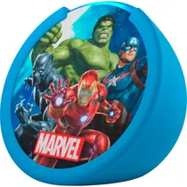 Speaker Amazon Echo Pop Kids Edition - com Alexa - 1ª Geração - Wi-Fi/Bluetooth - Marvel Avengers
