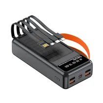 Cargador Port Demgel DE-2004 15000 55.5W c/Cable Negro
