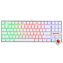 Teclado Gamer Mecânico Redragon K552W-RGB Kumara USB / RGB / Red / Inglês - Branco