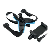 Suporte para Capacete 4LIFE Helmet Chin Strap Kit For Action Camera FL602 para Camera de Açao Gopro / Smartphone - Preto