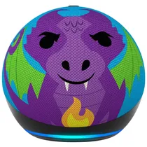 Speaker Amazon Echo Dot Kids Edition - com Alexa - 5ª Geração - Wi-Fi/Bluetooth - Fire Dragon