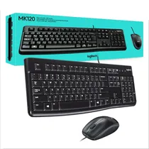Logitech Teclado + Mouse MK120 Esp 920-004428 Negro