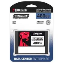 SSD Kingston DC600M, 480GB, 2.5", SATA 3, Leitura 560MB/ s, Gravação 470MB/ s, SEDC600M/ 480G, P/ Servidor