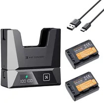 Kit de Bateria K&Amp;F + Carregador Duplo para Sony NP-FZ100 - Preto (KF28.0089)