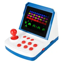 Console Retro Arcade A6 Plus Tela 3.5" 912 Jogos - Branco e Azul
