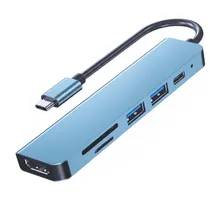 Hub Trove USB-C 6EN1 USB/ USB-C/ HDTV/ SD/ T