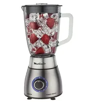 Molimix Licuadora MLV1200 1.8L 1200W/5VEL/110V/60HZ Jarra Vidrio Gris