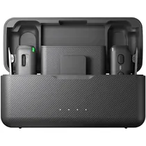Microfone Sem Fio Dji Mic (2 TX + 1 RX + Charging Case) - USB-C/Lightning - Bluetooth - Preto
